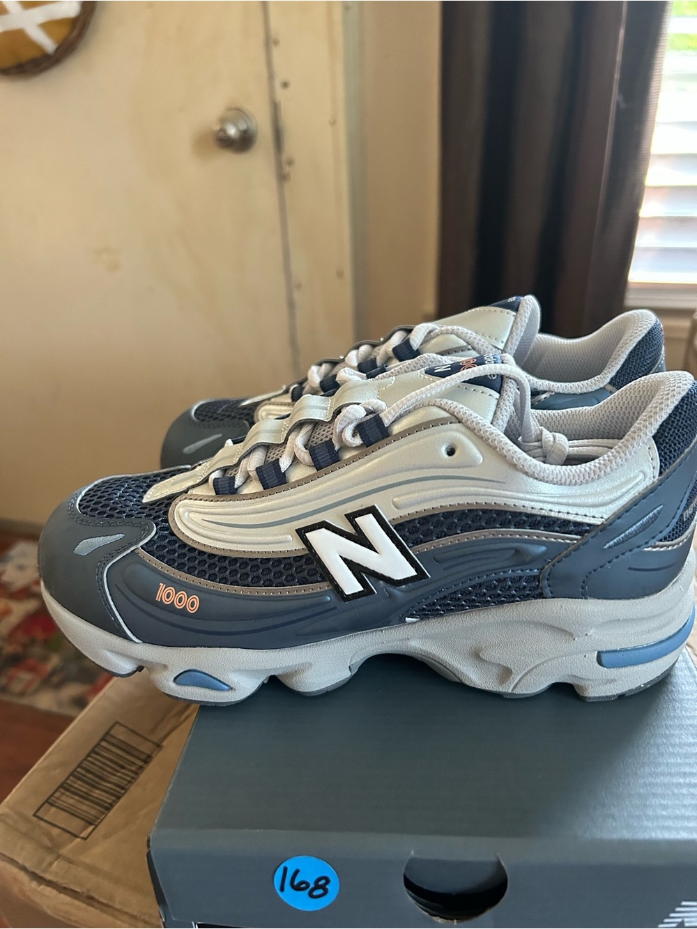 New Balance Blue Gray and Silver Men's Sneakers